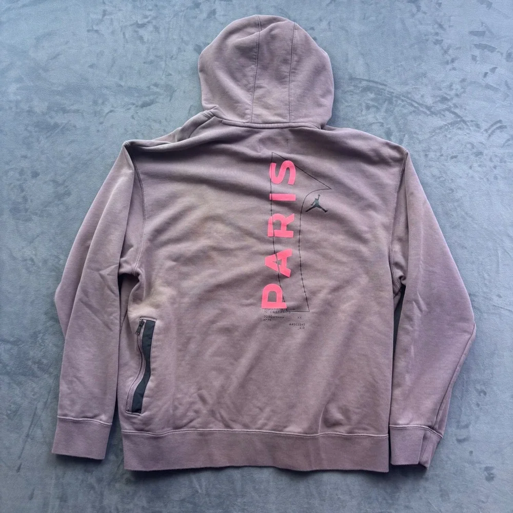 Jordan x PSG Paris Saint-Germain Fleece Hoodie Purple Pink XL DM3096-291